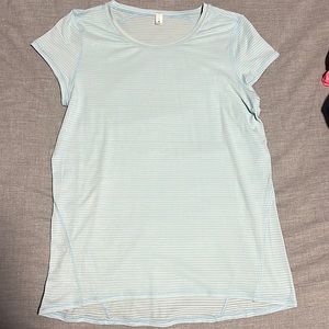 Lululemon athletic t-shirt, baby blue, size 6